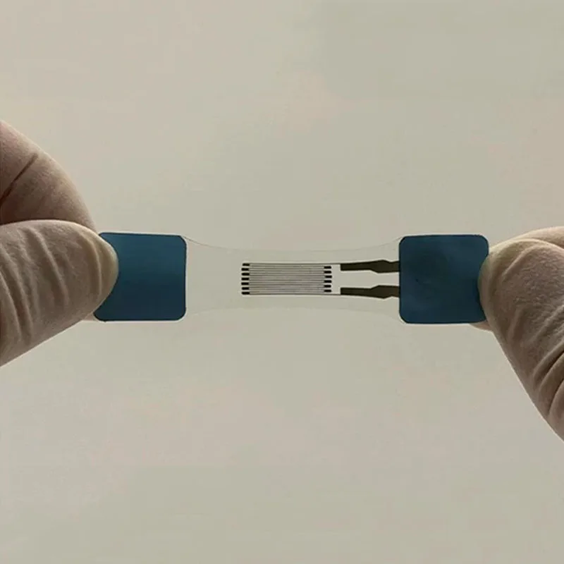 Stretchable Resistive Strain Sensor 15x45x0.1mm 0-100% Strain for Soft Robotics Wearable E-Skin