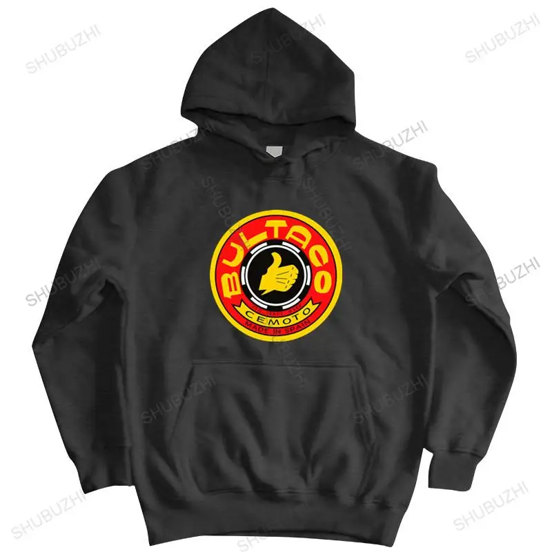 

fashion brand winter hoodies Bultaco Cemoto Motorcycles Logo male hooded zipper warm jacket brand men autumn hoodie