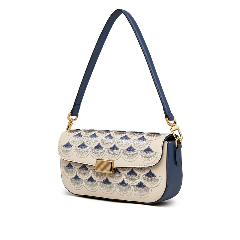 

NEW Luxurious Women Leather Crossbody Bag Auspicious Bird Cow Skin Winter Hot Woman Skin Bag Handmade Shoulder Bag Girl#YH690