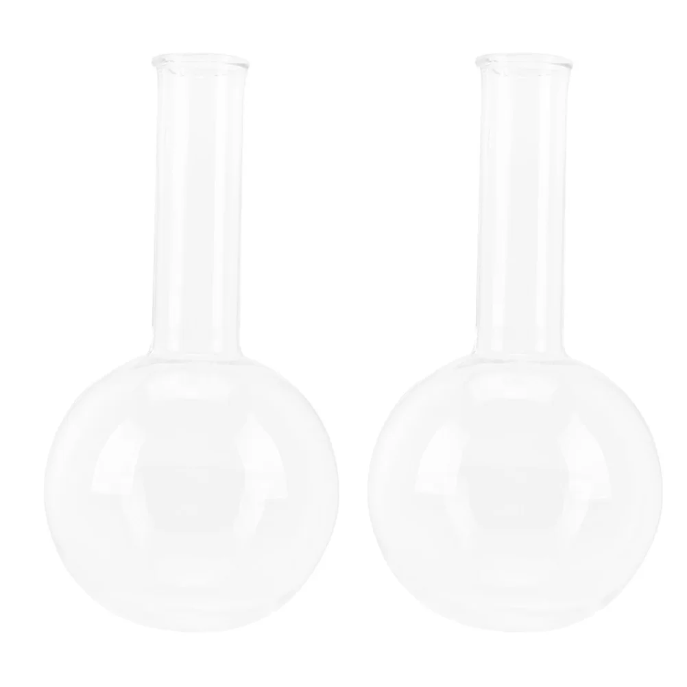 

2 Pcs Experiment Flask Beaker Thin-mouth Glass Beakers Laboratory Supplies Flasks