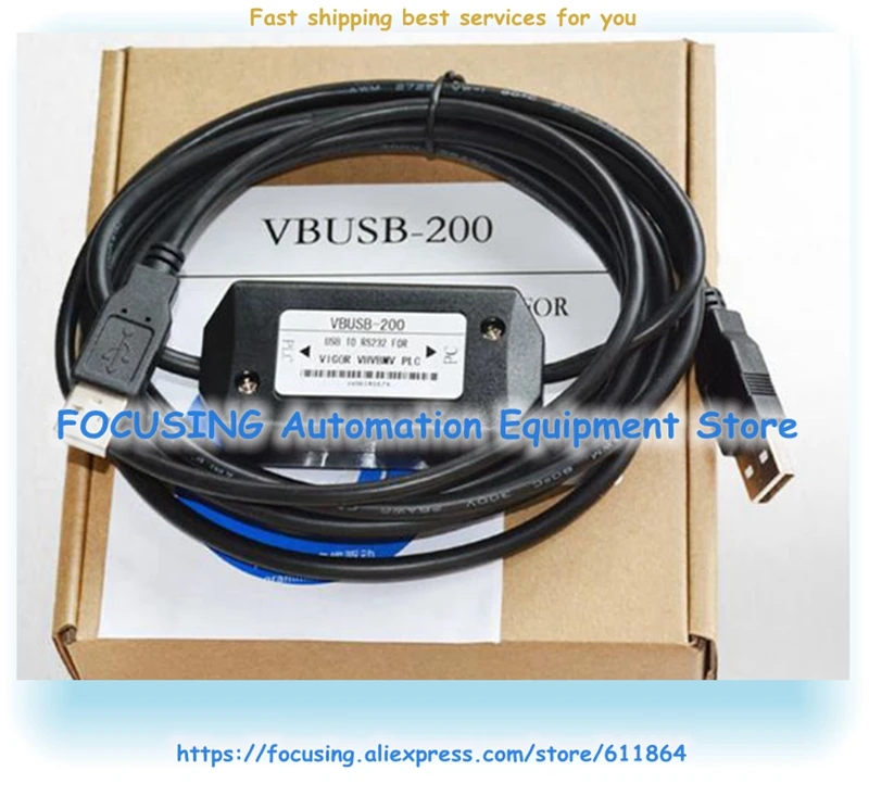 VB-USB-200 USB-WMPC-200 VBUSB-200 VBUSB200 USB-VIGOR Cabo USB Cabo de programação PLC