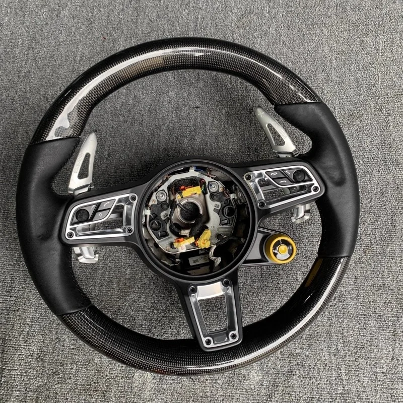 Steering Wheel For Porsche Macan Cayenne Panamera Taycan 718 Cayman 991 992 911 911.2 Carrera GT2 GT2RS GT3 GT3RS GT3 RS GT4
