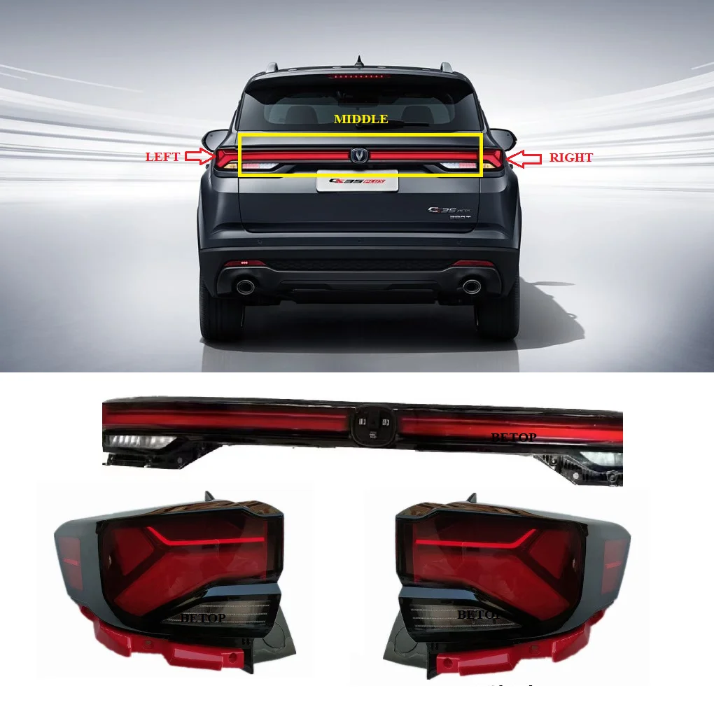 Rear Light Tail Light Tail Lamp Taillight Taillamp Brack Back Backup light For Changan CS35 PLUS 2021 22