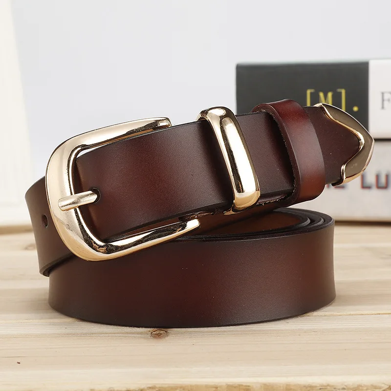 Frauen Strap Casual Alle Spiel Frauen Kurze Echtes Leder Gürtel Frauen Strap Reine Farbe Gürtel Top Qualität Jeans Gürtel – Detail 7