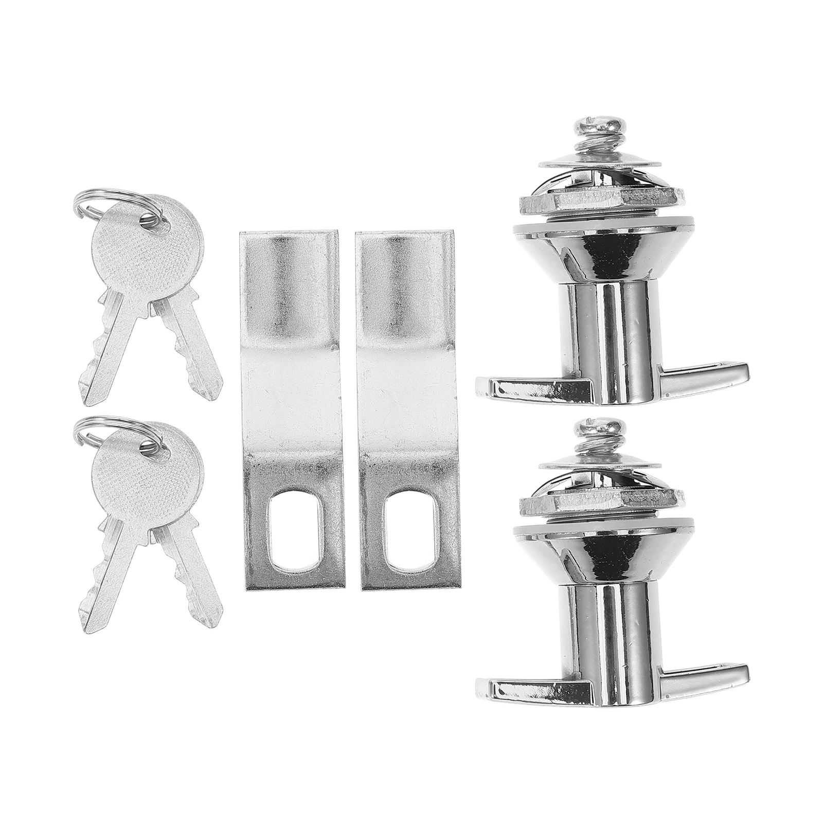 

Aluminum Alloy Cabinet Locks with Key Universal Security Door Distribution Box T Handle Latch File Cabinet Lock Drawer Security