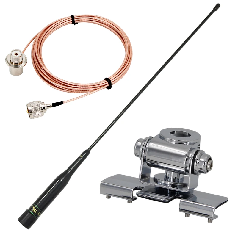 Car Mobile Radio NAGOYA NL-R2 Flexible Whip Dual Band VHF UHF 144/430MHz Antenna for QYT KT-8900D/7900D Baojie BJ-218/318