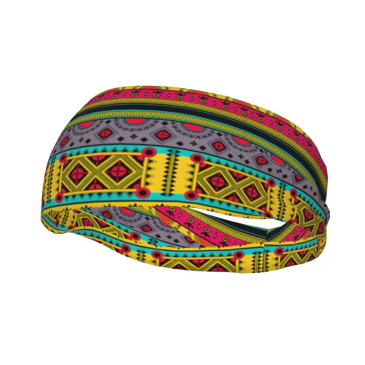 

Colorful Indian Tribal Pattern Elastic Hair Band Yoga Headband Makeup Hair Hoop Headwrap