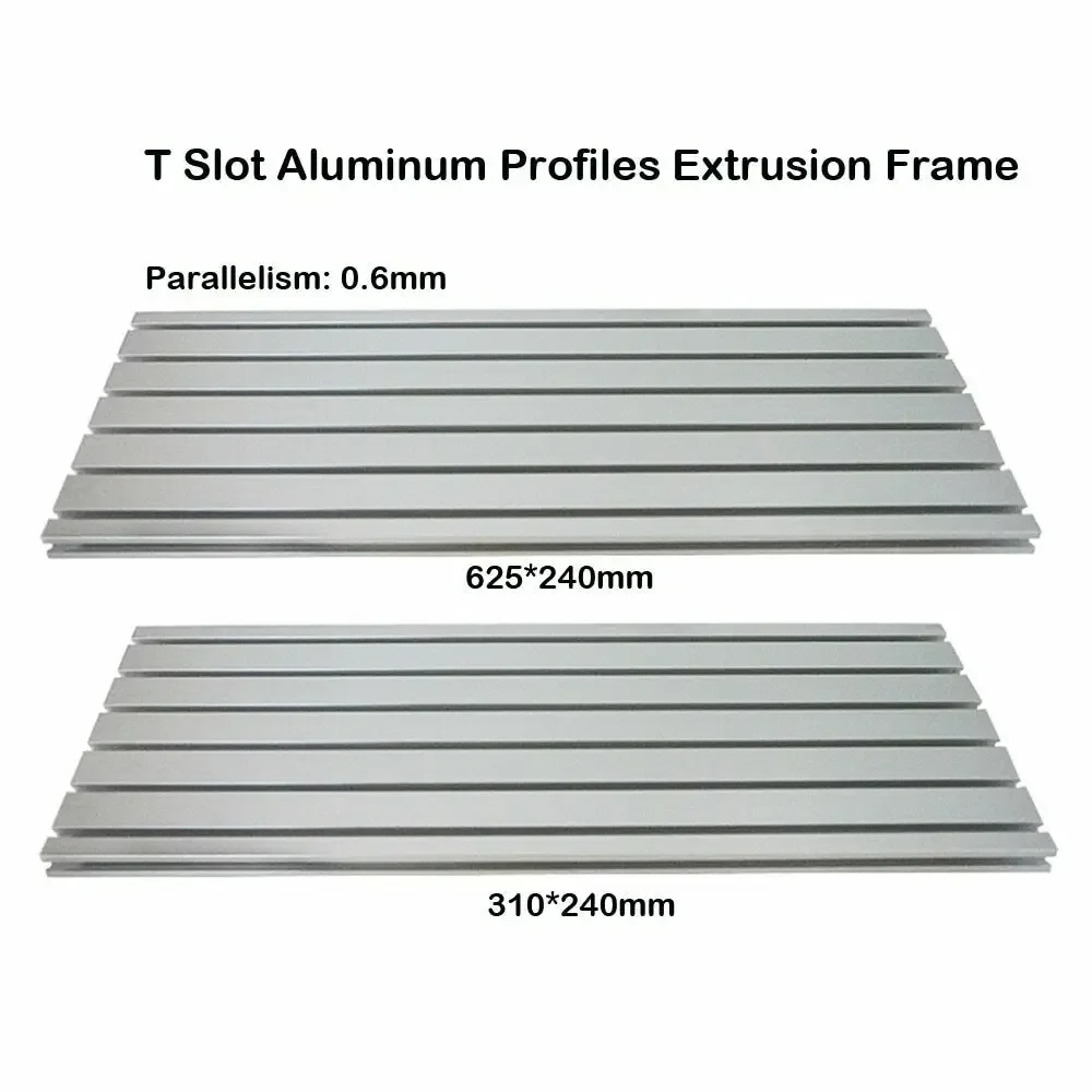 T Slot Aluminum Profile Plate Aluminum Alloy Worktable Mesa for DIY Wood Engraving Machine Metal Carver Build Accessories Kit