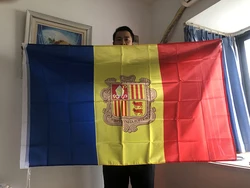 SKY FLAG Andorra flag 90*150cm polyester Andorra National Flag 3x5ft hanging Andorran Local Ethnic Historical Flag
