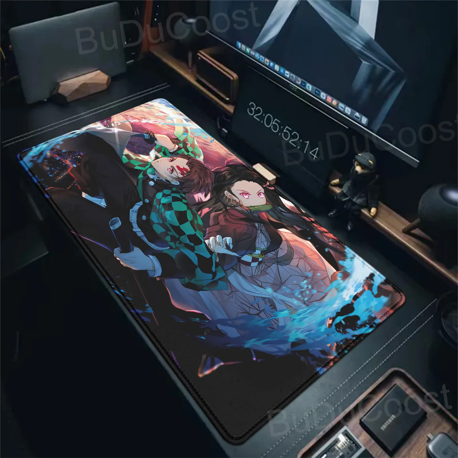 

Computer Gamers Locking Lock Edge Mouse Pad Keyboard PCDesk Pad Csgo Pad Anime Demon Slayer Kimetsu no Yaiba Agatsuma Zenitsu