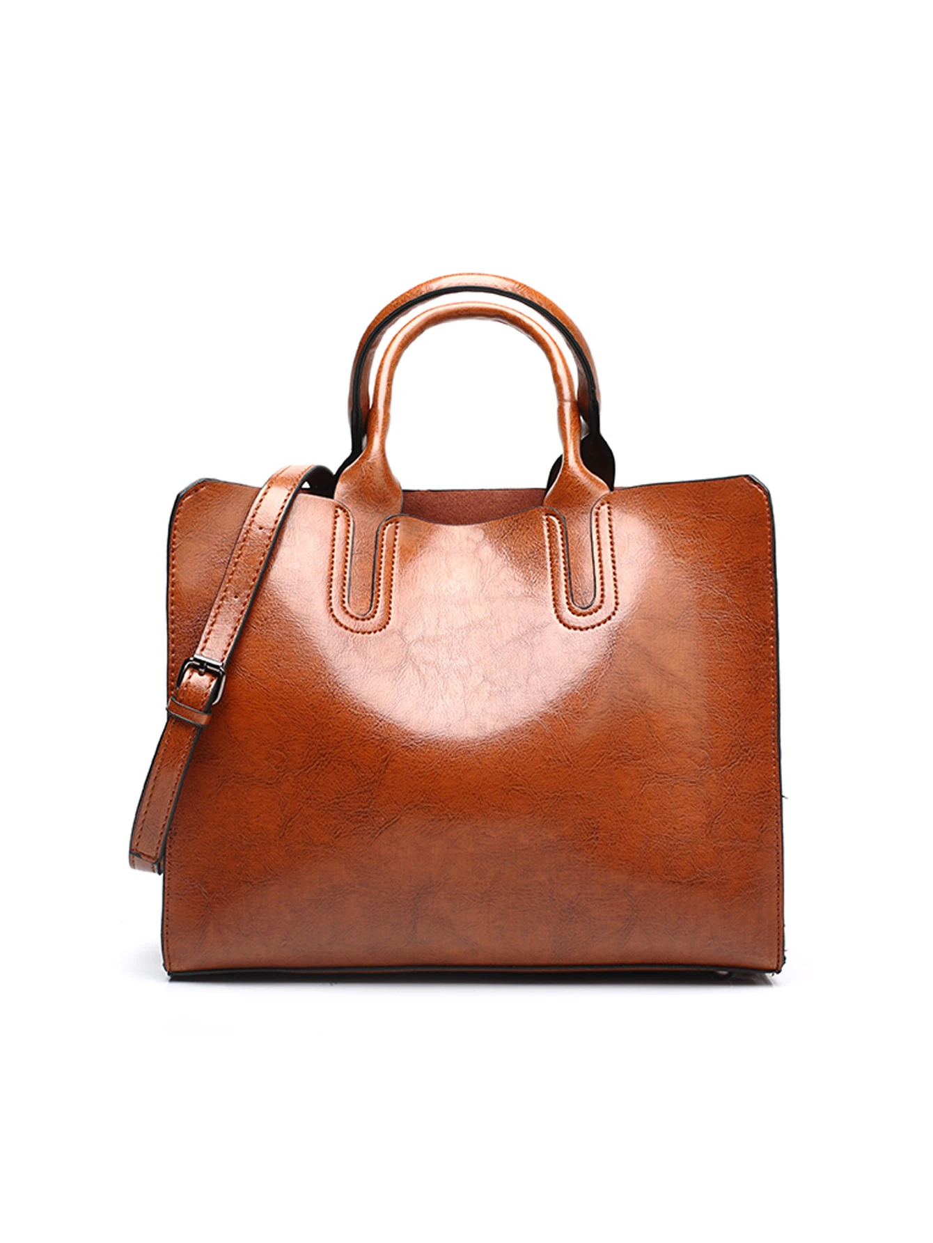 

Новая модная и стильная вместительная сумка-тоут через плечо, подходящая для ежедневных покупок и коротких поездок.