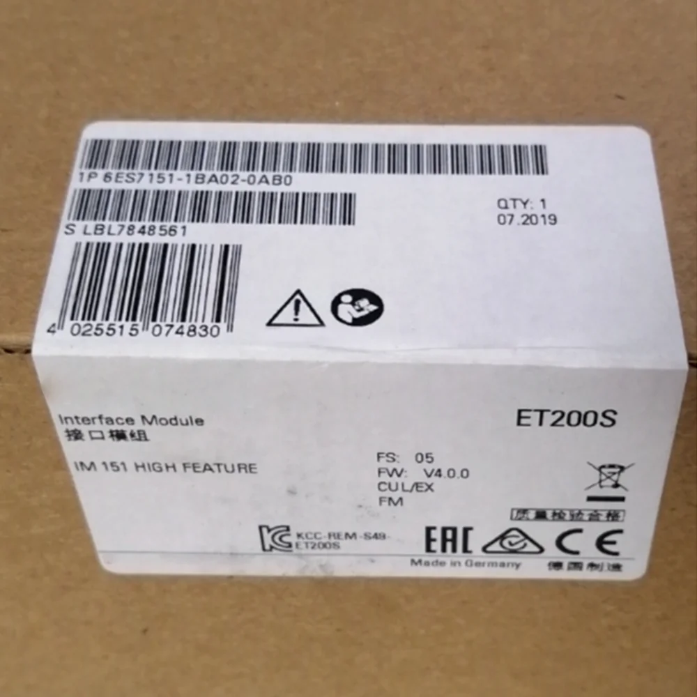 

For Siemens 6ES7151-1BA02-0AB0 PLC Module in Box