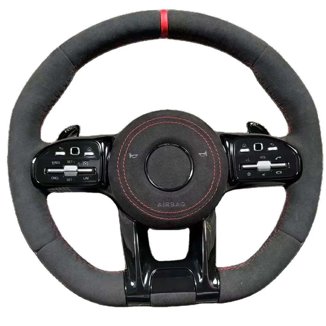 

For Carbon Fiber Steering Wheel Alcantara For Mercedes Benz AMG W204 W205 W211 W203 W212 W176 W213 Cla W210 W124 W177 W221