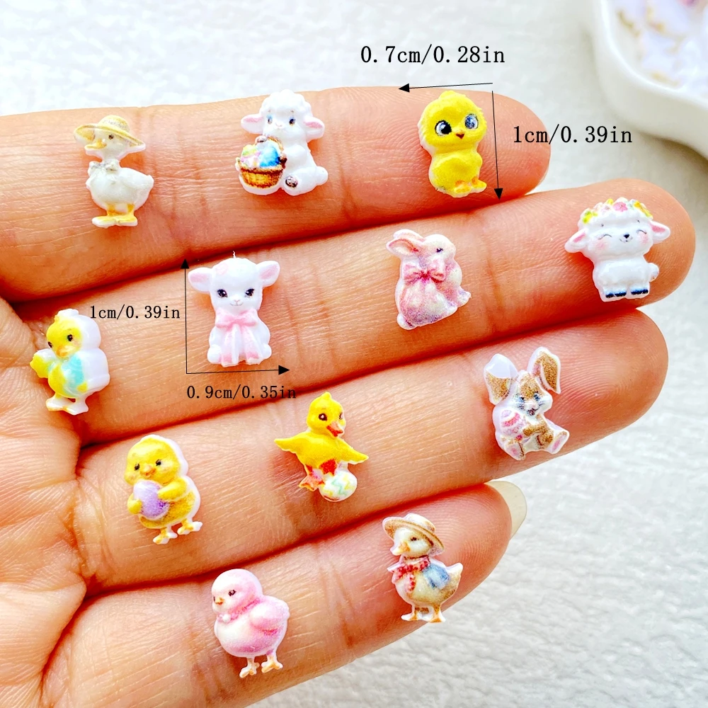 50pcs Resin Cute Mini Cartoon  - đánh giá và giá Nail Art Motif
