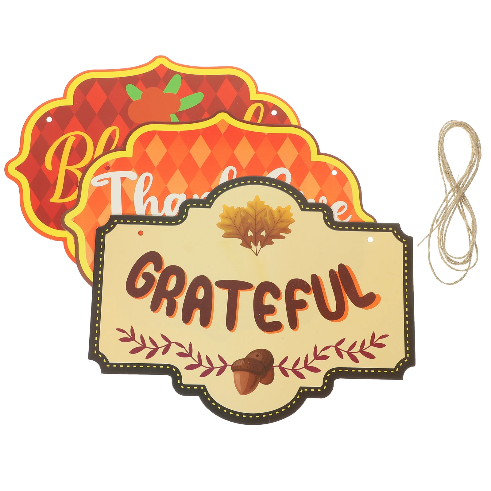 

1Set Thanksgiving Paper Door Hanging Sign Harvest Festival Front Door Welcome Sign Thanksgiving Hanging Decorations
