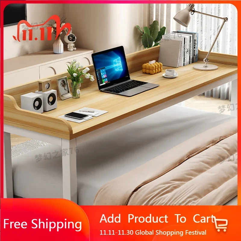 

Mini Study Computer Desks Electric Console Notebook Bedroom Portable Table Adjustable Height Shelves Mesa Pc Entrance Furniture