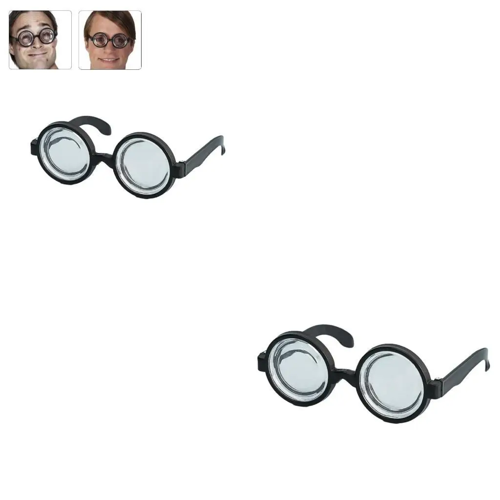 652f Halloween Party Dress-up Brille Round Frame Brille