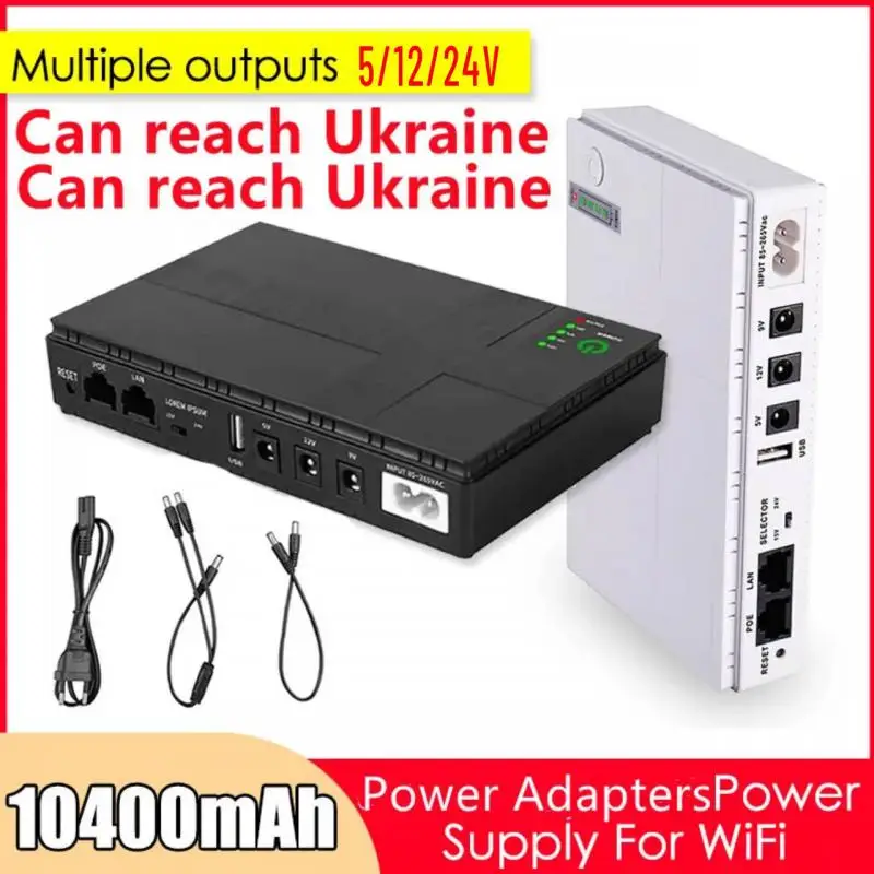 

RYRA 10400mAh Mini Portable Route UPS 5V-24V Uninterruptible Power Supply For WiFi Router Large Capacity Standby Power Adapter