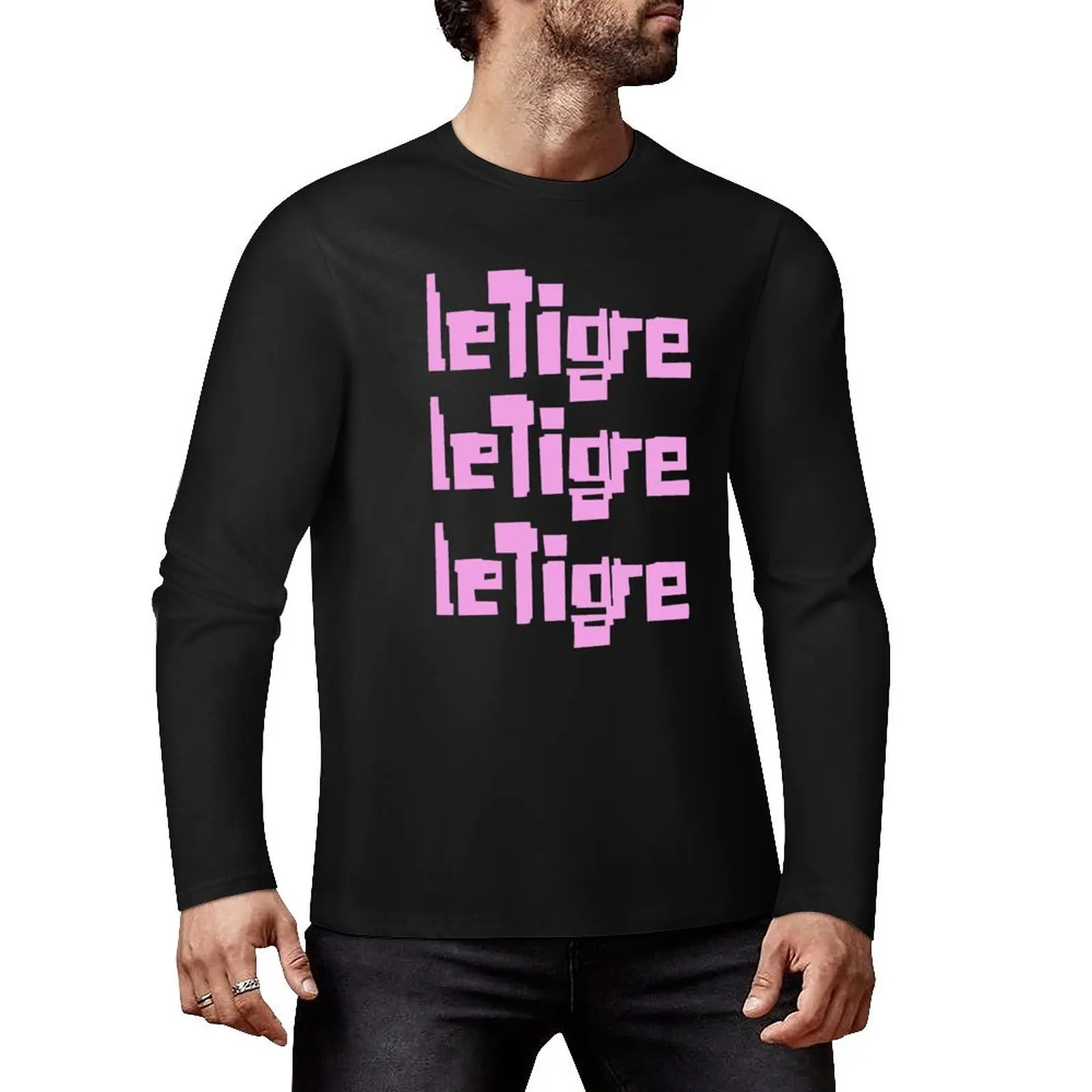 LE TIGRE DESIGN Long T-Shirt T-shirt for a boy cute clothes plain t-shirt sweat shirt mens t shirts casual stylish