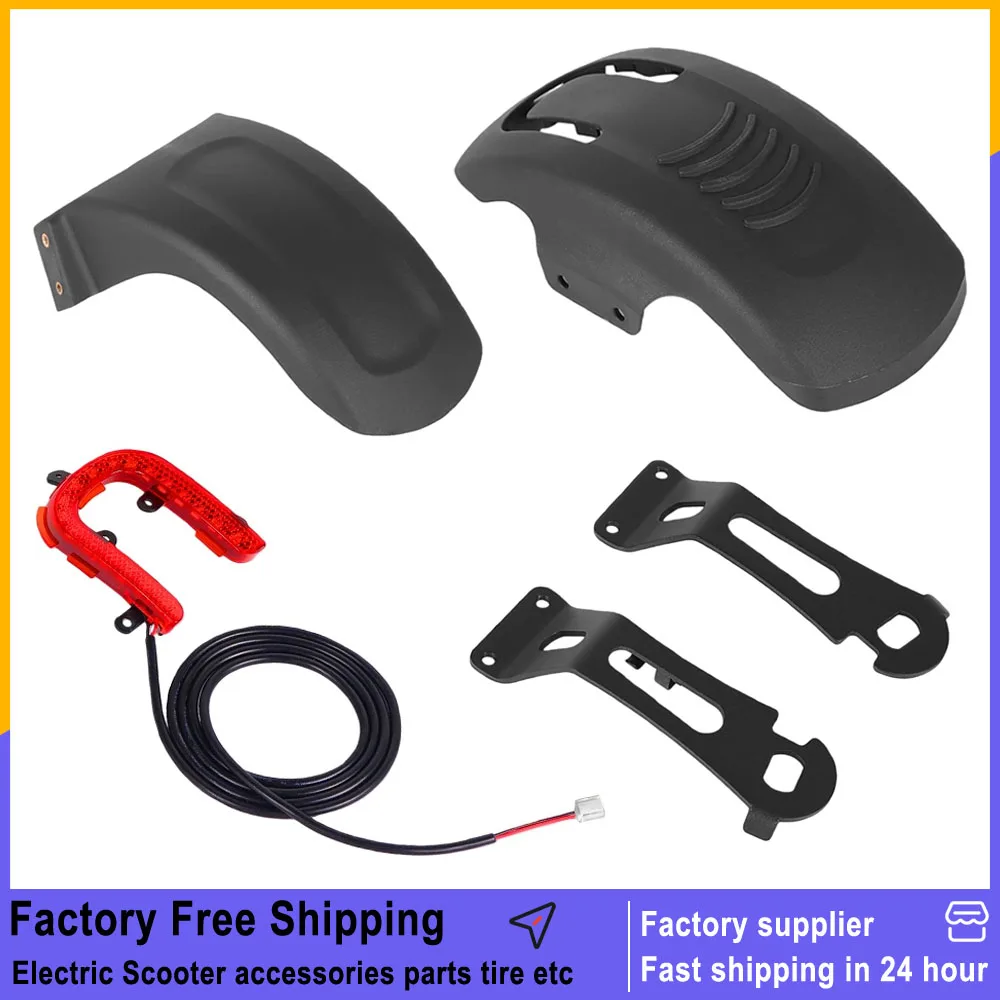 Front Rear Fender Taillight Assembly for KUGOO KuKirin A1 Electric Scooter Rear Mudguard Left Right Bracket Tail Light Parts