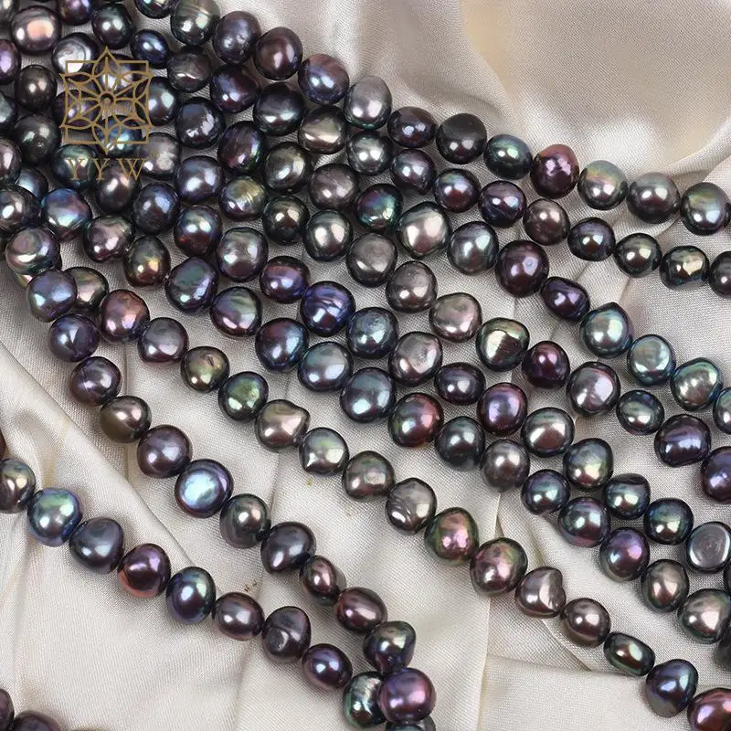 

Multi-Colored 8-9mm Natural Freshwater Pearl 8-9mm Loose Beads Sold Per Approx 35 Cm Strand For Women Jewelry Making Accessories