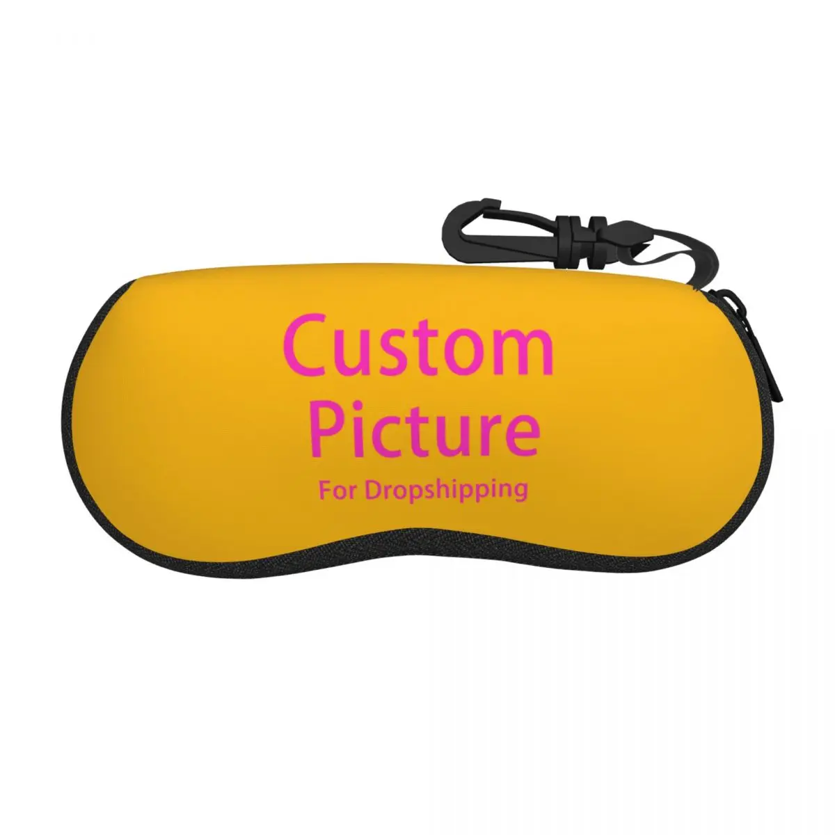 Custom Personalized Photo Logo Sunglasses Soft Case Neoprene Zipper DIY Print Shell Eyeglass Case Protective Box For Glasses