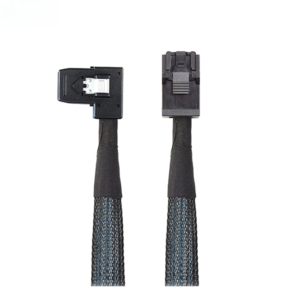 Internal Mini SAS HD 8643 4i To 8087 L-Type Server Backplane 12Gbps RAID Cable