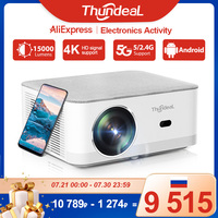 ThundeaL Portable Mini Projector TD92 Pro FHD 1080P Full HD Beam 4K Video WiFi Android Projector TD92Pro 3D Movie Home Theater