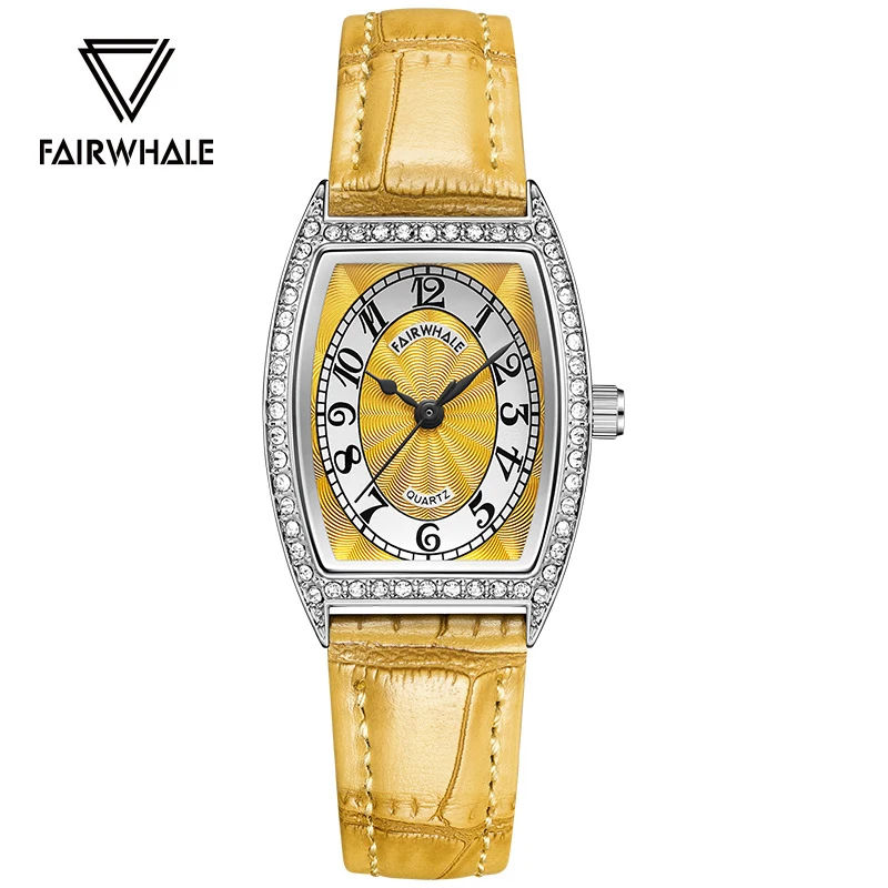 

Часы Mark Fairwhale, женские модные элегантные бриллиантовые женские платья, кварцевые часы, водонепроницаемые женские часы женские