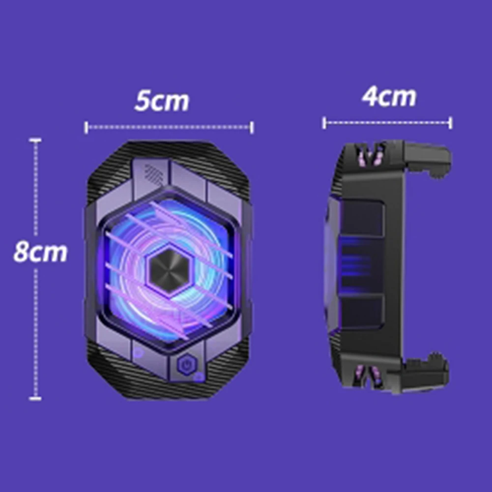 X65 Mobile Phone Game Cooler Magnetic Semiconductor Radiator Phone Live Streaming Clip On Cooler For Playing Games