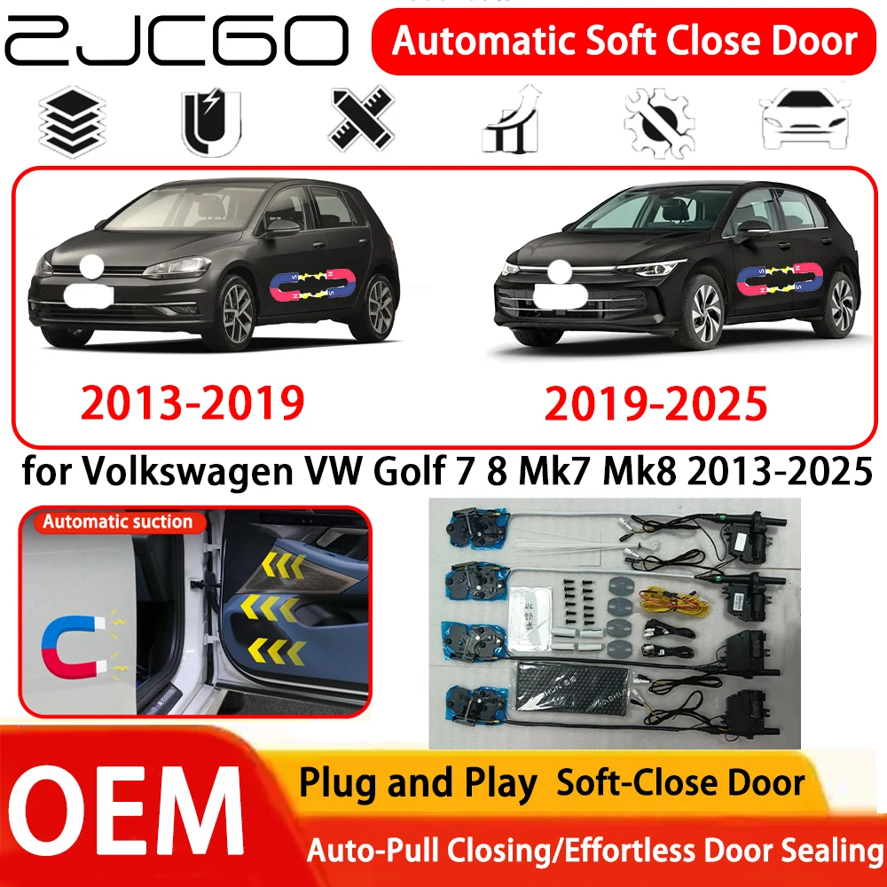 

for Volkswagen VW Golf 7 8 Mk7 Mk8 2013-2025 Car OEM Plug and Play Automatic Electric Soft Close Door Comfort Closing System