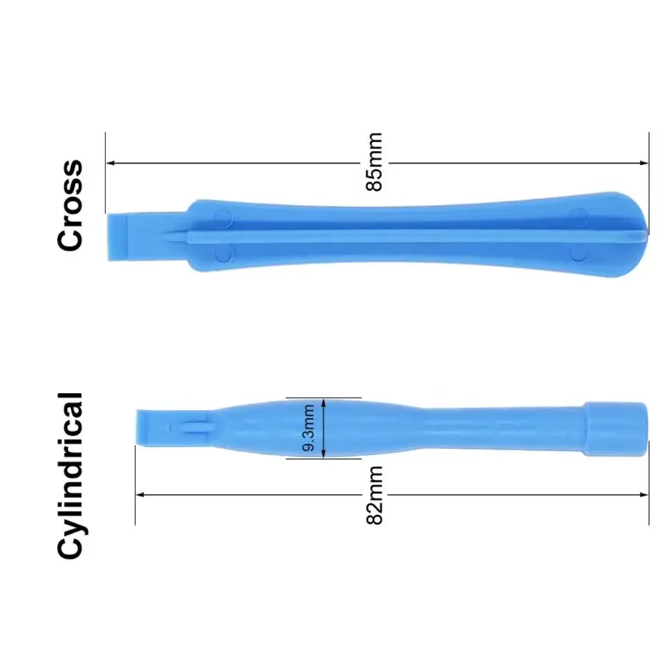 

Light Blue Plastic Pry Tool Crowbar Opening Tools Spudger Cylindrical Cross for iPhone 4 5 6S 7 Plus Phone Repair 1000pcs/lot