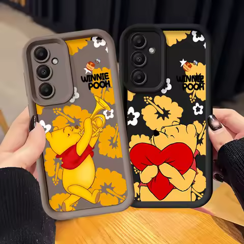 Disney Winnie The Pooh Case for Samsung Galaxy A24 A25 A26 A35 A52 A73 A56 A22 A55 A33 A54 A32 A36 A21s Soft Cover
