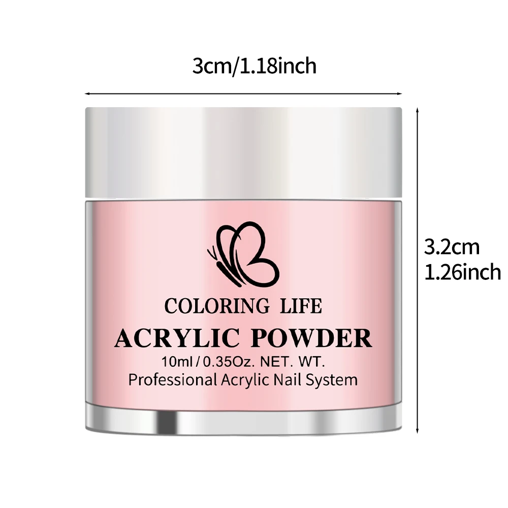 12 Box/set Professionele Acryl Nagelpoeder Naakt/Roze Ultra Fijn Poeder Voor Nagels Uitbreiding 3D Tips Carving Franse acryl Poeder