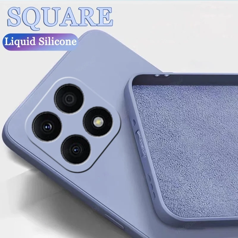 For Honor X8A Case Cover Huawei Honor X8A Capas Shockproof Bumper TPU Original Liquid Silicone Soft Funda Honor X8 X7A X9A X8A