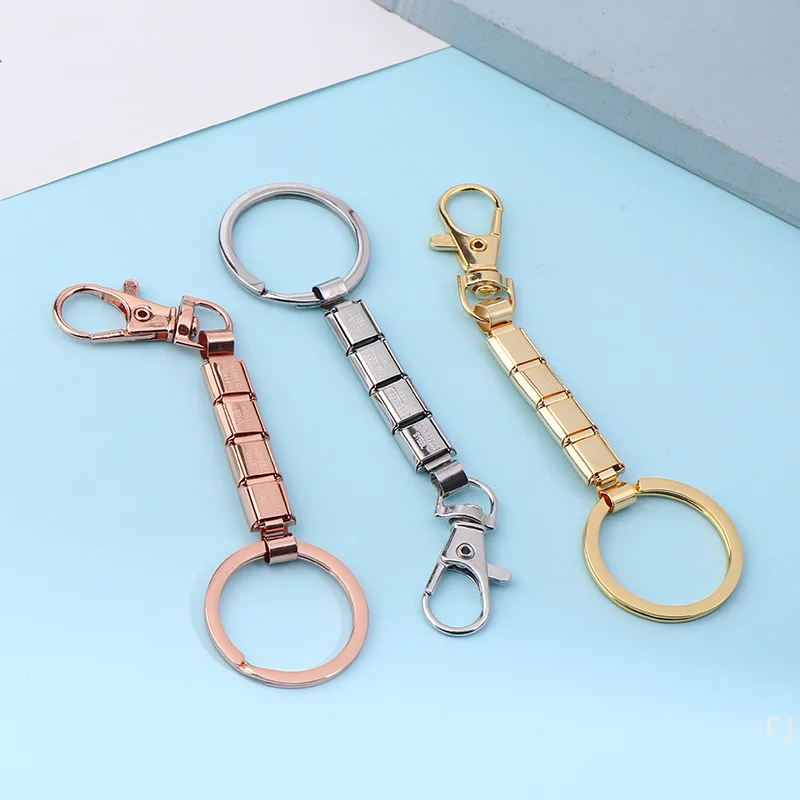 

Men Women DIY Gift Accessory; Fashion Keychain with Removable Charm Link Modules