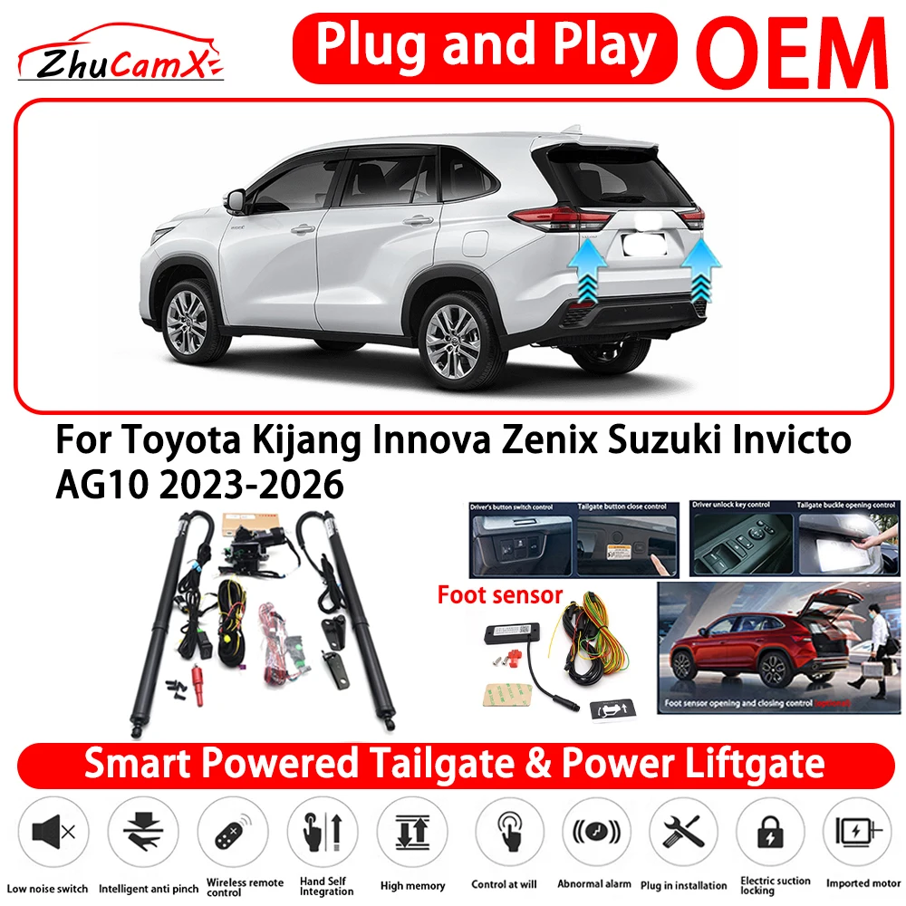 for Toyota Kijang Innova Zenix Suzuki Invicto AG10 2023-2026 Smart Powered Tailgate Power Liftgate Automatic Rear Trunk Tailgate
