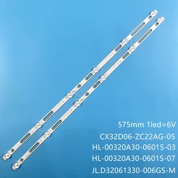 LED strips for 32 TV PROLINE L3238HD SUNSTECH 32SUNZ1TS SHIVAKI STV 32LED23S STV-32LED23S  HL-00320A30-0601S-07 A1