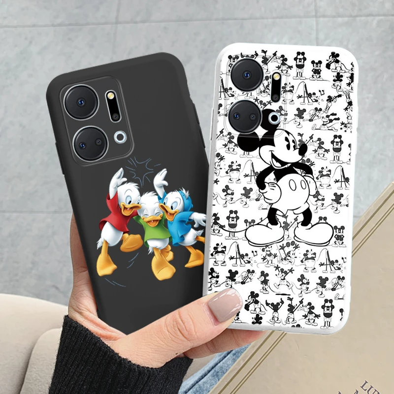 Donald Duck Case For Honor X7a 2023 Cover Fundas Cute Cartoon Minnie Mickey Mouse TPU Soft Coque For HonorX7a X 7a X7 A Shell