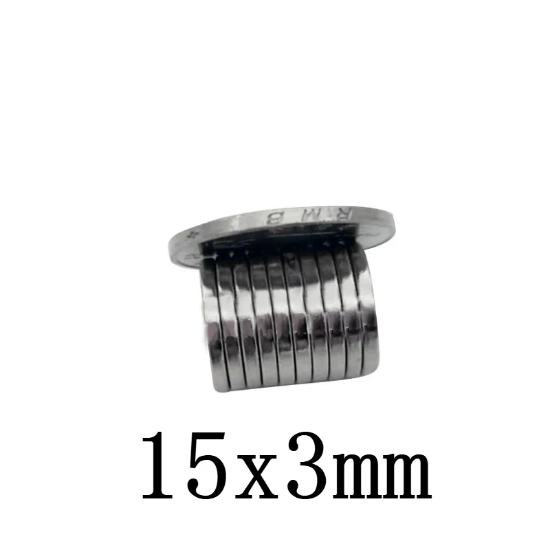 15x3 mm Powerful Round Magnets 15mmx3mm Search Diameter Magnet 15x3mm For Home Refrigerators, Offices DIY 15*3