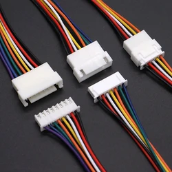 10PCS JST XH2.54 XH 2.54mm Wire Cable Connector 2P/3P/4P/5P/6 Pin Pitch Male Female Plug Socket 10cm/20cm Length 26AWG