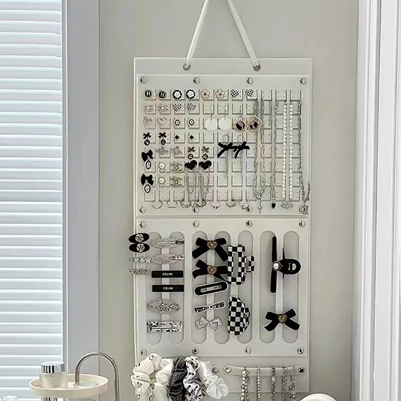 Hair Clip Earring Organizer Large Capacity Headband Holder, Wall Hanging Clip Storage Hanger Space Saving Wall Decor
