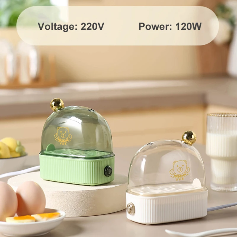 Caldeira De Ovo Portátil Pequeno Almoço Mini Egg Steamer Desligar Automático Dormitório Mini Egg Steamer Eletrodomésticos De Cozinha Multifuncional