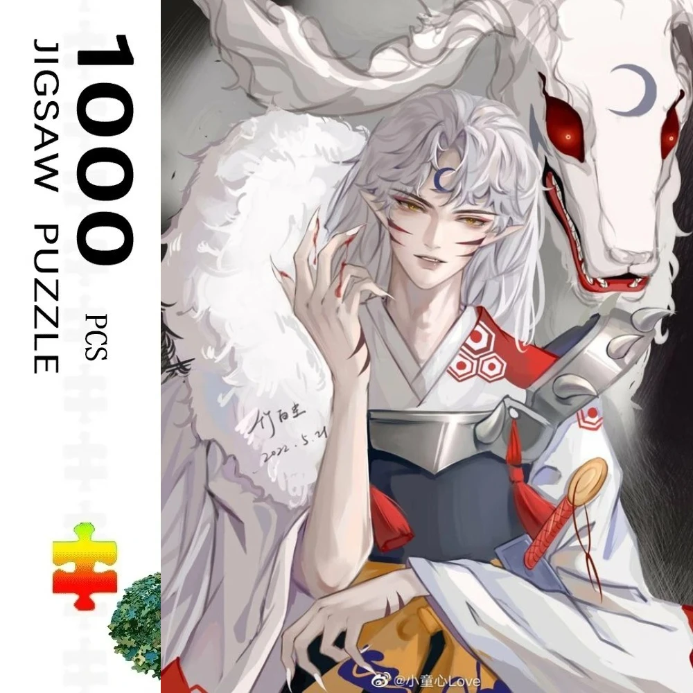 Adult Jigsaw Puzzle 500/1000 pcs Puzzle Japan Anime Inuyasha Paper Puzzle Decorative Painting Exercise Brain Thinking