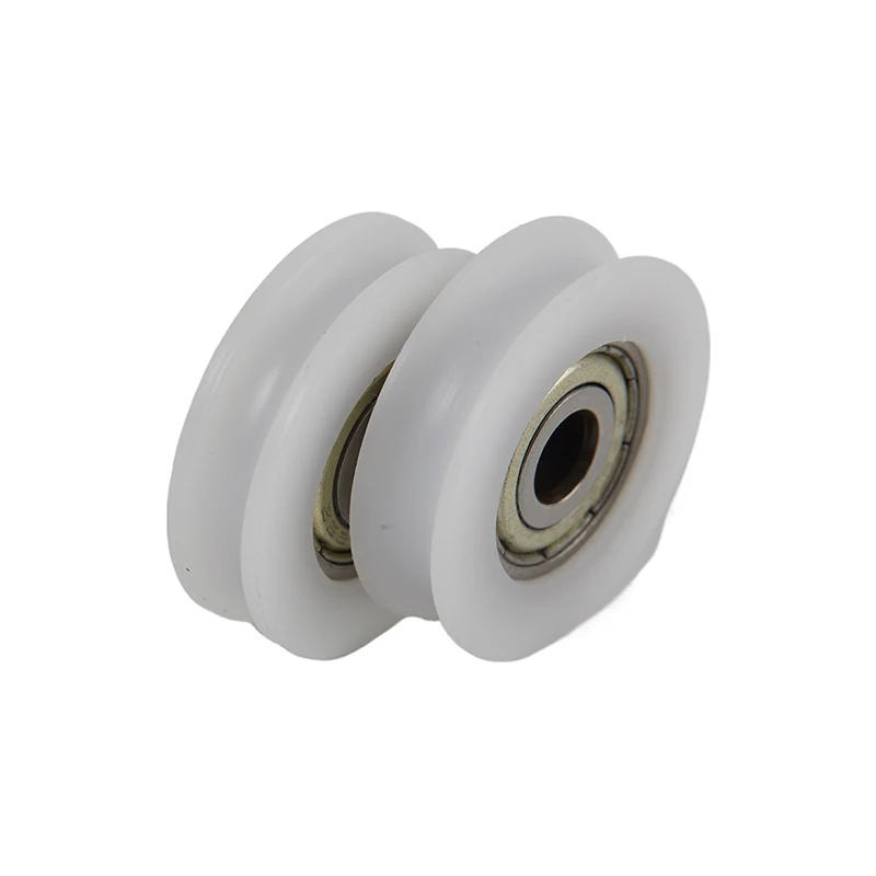 1PC High Quality U Groove 625 Round Pulley Ball Bearing Wheel Roller For Door Windows Shower Pulleys Drawer POM Guide Wheel