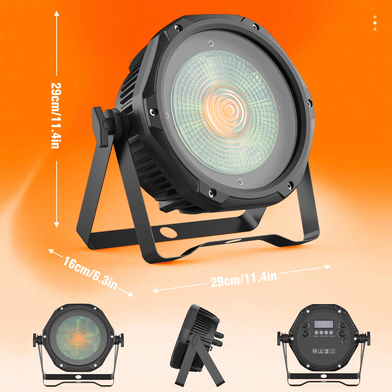 U\'King-luz de exposición de 100W, luces Par impermeables IP65, RGB, luces de escenario, DMX512, luces de DJ, luces de fiesta para bares, fiesta de