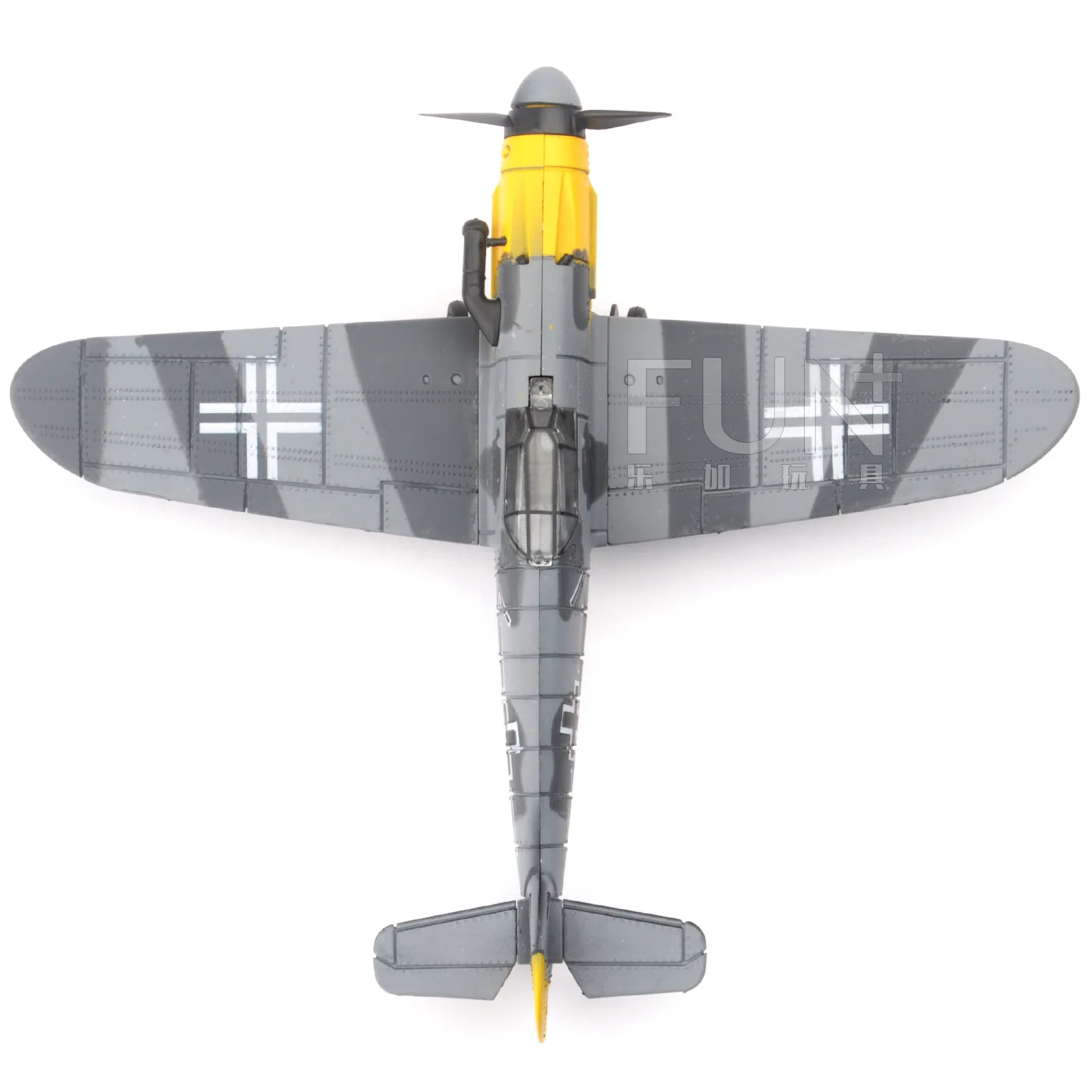 WWII BF109 Fighter Toy Model 4D DIY Assembled 1:48 Aircraft Toy Model Children's Military Science Education Toys Boys Gifts