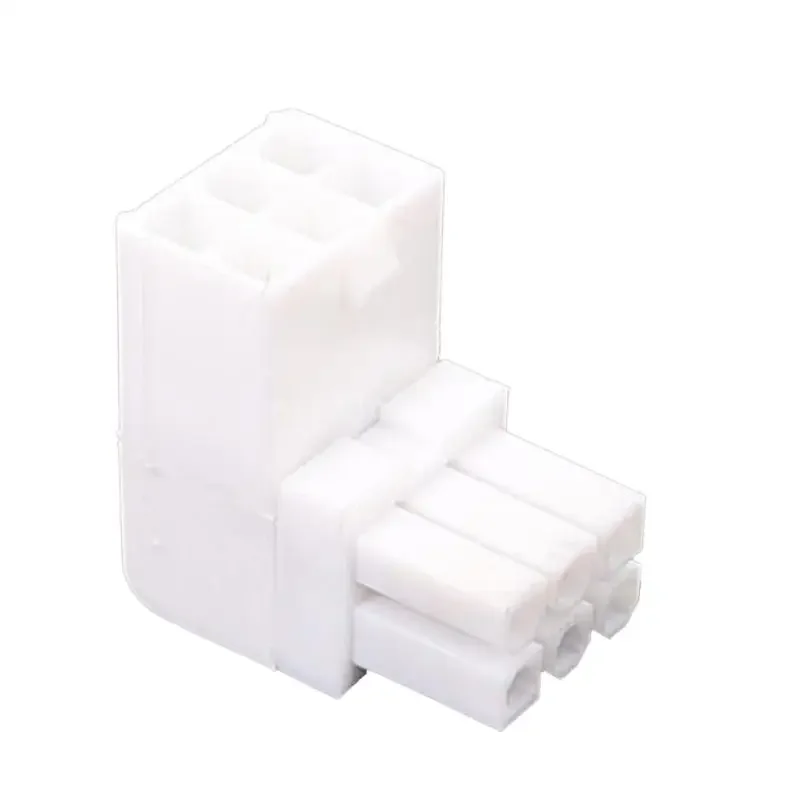 6Pin Female to 6Pin Male 6 Pin to 6 Pin 90 Degree Angled Turning Connectors Power Adapters Head for Desktops Graphics