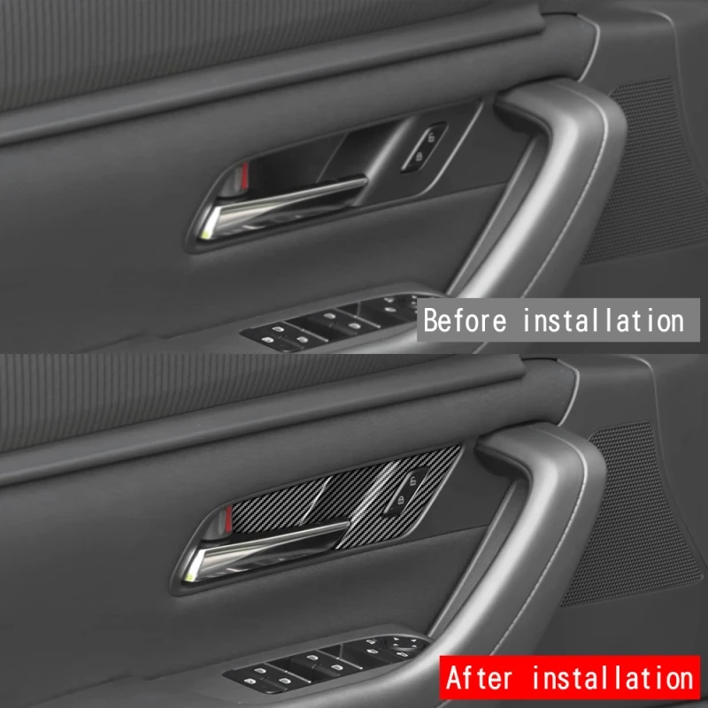 L/RHD لمازدا CX-60 CX60 CX-80 CX80 CX-90 CX90 2022 2023 2024 2025 ABS مقبض الباب الداخلي غطاء وعاء الباب يغطي الملحقات #2