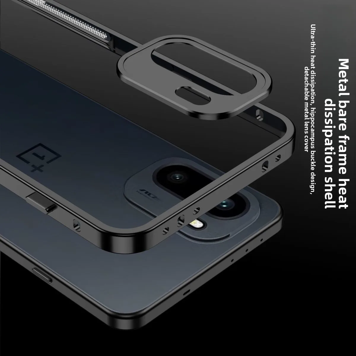 For OnePlus 15R ACE6 ACE6T Case, Simple Aluminum Alloy Frame Skin-Friendly Anti-Drop Cover for OnePlus 15 R Funda